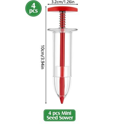 New 4Pcs Mini Sowing Seed Dispenser For Carrot, Lettuce, Grass, and Spinach Seed