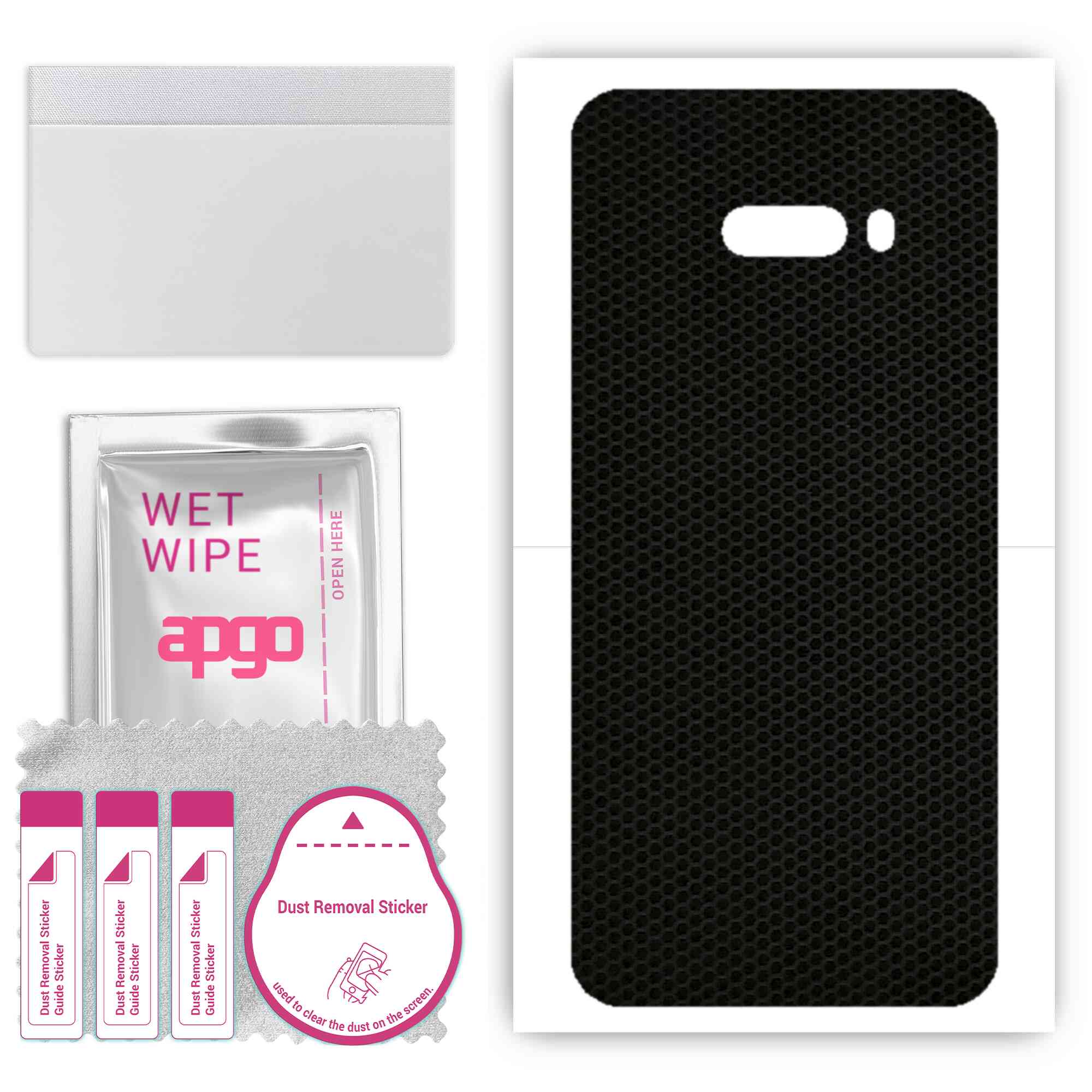 

apgo Protective Skin Sticker for the back compatible with LG G8X ThinQ, Wrap Film, Foil, Vinyl - Pattern Matrix