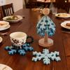 Odporna na wysokie temperatury domowa podkładka pod czajnik/filiżankę do herbaty, podkładka izolacyjna w kształcie choinki - podkładka zapobiegająca oparzeniom