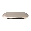 Practical Oval Stainless Steel Tray Perfect for Serving Snacks or Drinks