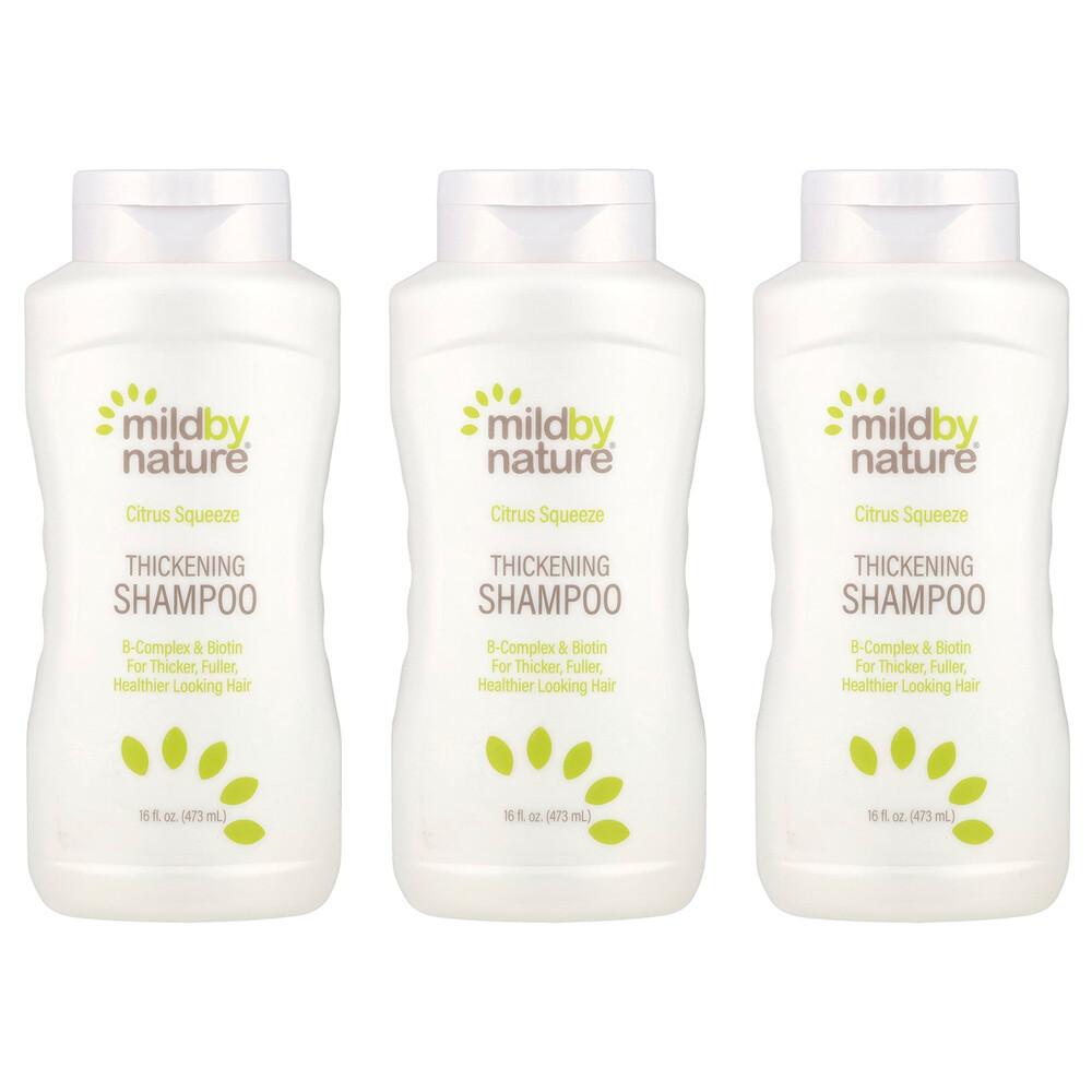 Mild by Nature Hair Shampoo, B-Complex + Biotin, Citrus Squeeze, 473ml (16 fl oz) - 3 Pack 473ml - 3 ea