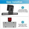 Trailer License Plate Bracket Steel Heavy Duty License Plate Bracket for Certain UTV ATV Truck RV Boat Mounting with Accessories (1 PCS)