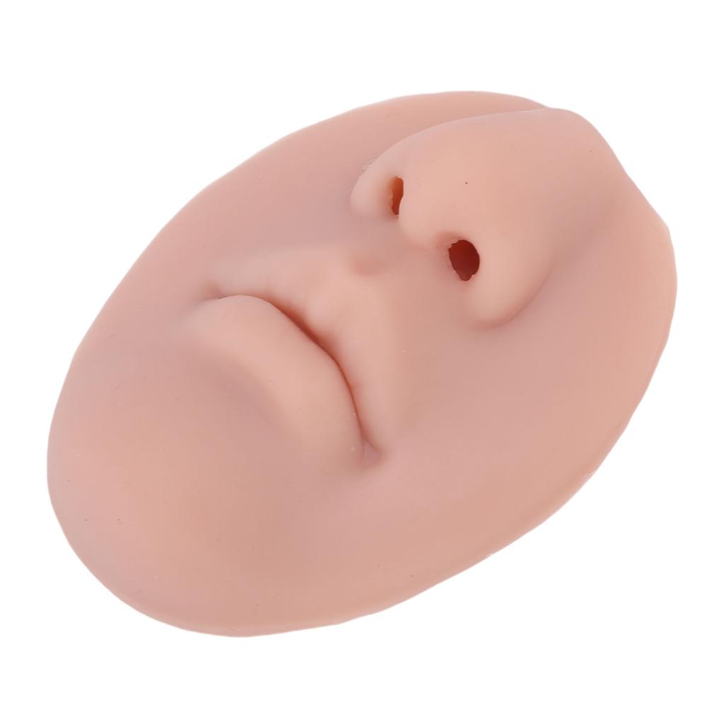 5D Silicone Nose Mouth Model Soft Simulating Lip Piercing Practice Model for Jewelry Display Teaching
