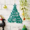 Hölzerner Grüner Froher Weihnachtsbaum Wandbehang Prunkstück Wir wünschen Ihnen ein frohes Weihnachtsfest und ein glückliches neues Jahr | Weihnachtsdekorationsartikel