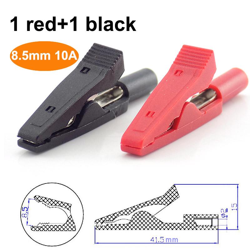 Alligator Crocodile Clip Test Lead Probes Battery Adapter Multimeter Pen Female Probe for 2mm 4mm Banana Plug