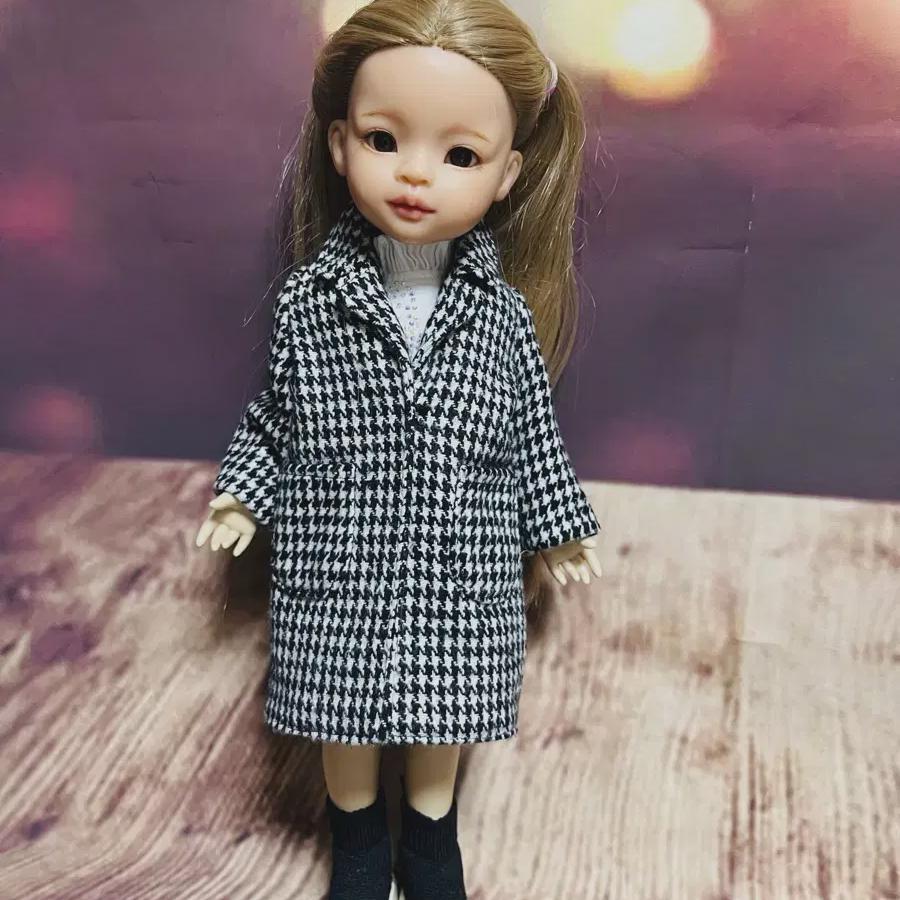 

Paola Reina Doll Clothes Hound Check Wool Coat