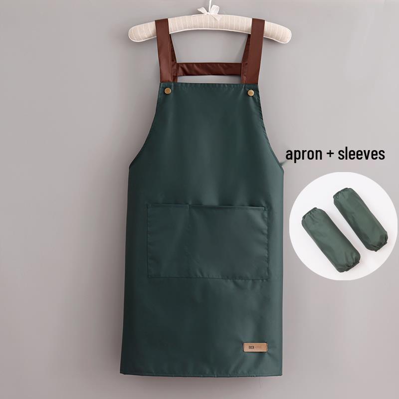 Korean Style Waterproof Unisex Kitchen Apron with Custom Logo