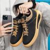 Casual Leather Shoes Men's Soft Sole Lightweight Breathable Fashion Trend Men's Shoes 2025 New Lace-up Round Head Sports Casual Shoes