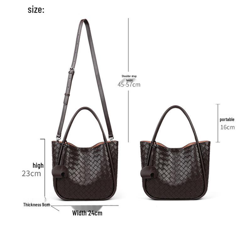 Damska ręcznie pleciona torba na ramię i crossbody 2025