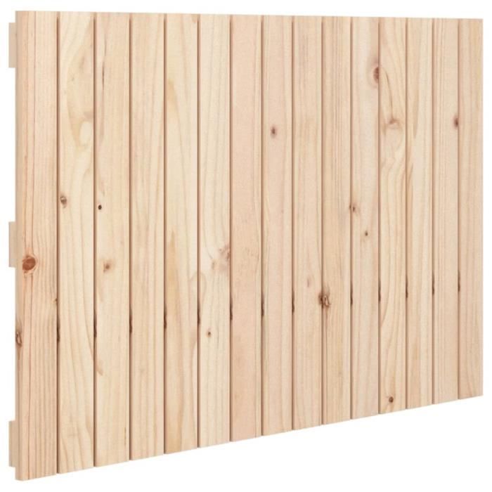 824833 vidaXL Wall-mounted Headboard 95.5x3x60 Cm Solid Pine Wood