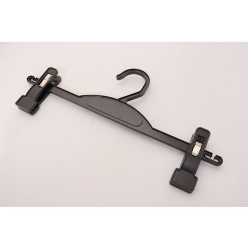 Sawafuji Days Bottom Hangers, Black, 325mm Wide, Set of 5, Made in Japan, for Skirts and Pants, Non-Marking, Space-Saving, with Non-Slip Backing, NDB-