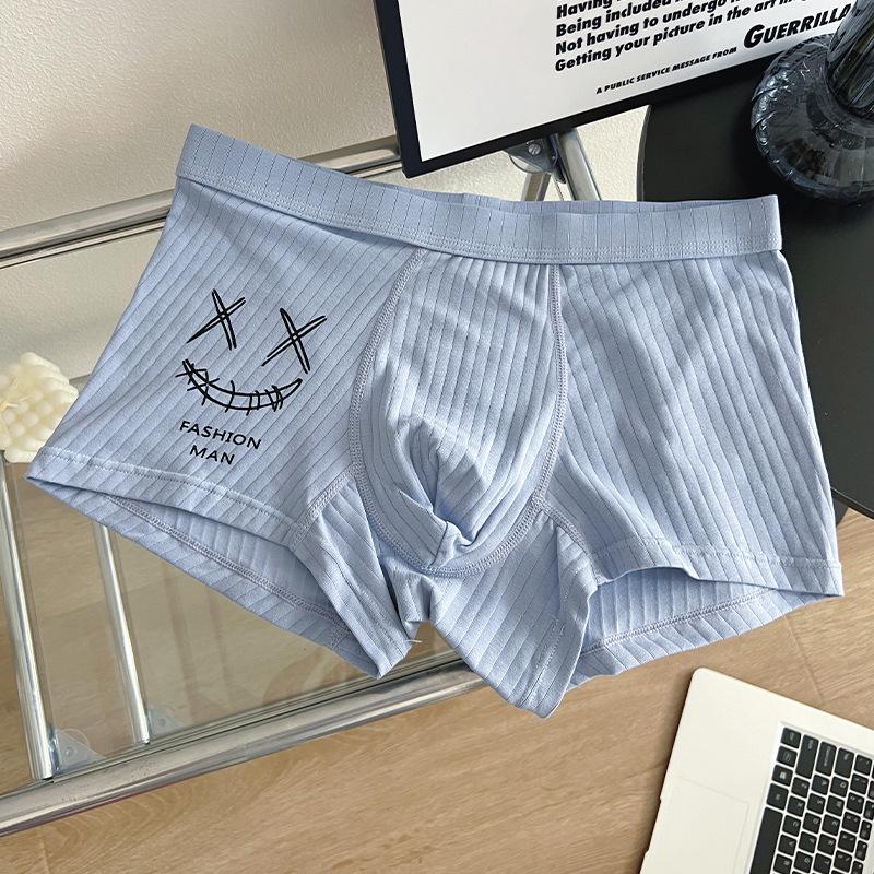 Men's Pure Cotton Boxer Briefs - Youthful Trendy Summer Shorts