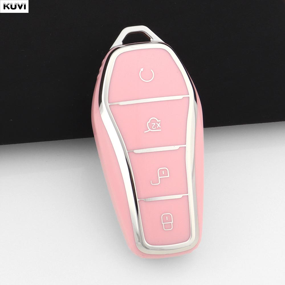 

4 Button Soft Tpu Car Remote Key Case Cover For Byd Song Pro Plus Max Dmi Ev Seal Dolphin Remote Control Holder Fob Accessories