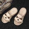 47 Size Personalized Skull Design Men Slippers Summer Outdoor Fun Novelty Slide Thick Sole Platform Beach Non-slip Women Slipper
