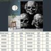1pc Gothic Skull & Hand Design Shower Curtain - Extra Wide Polyester Bathroom Decor with Digital Print, Machine Washable, Blac