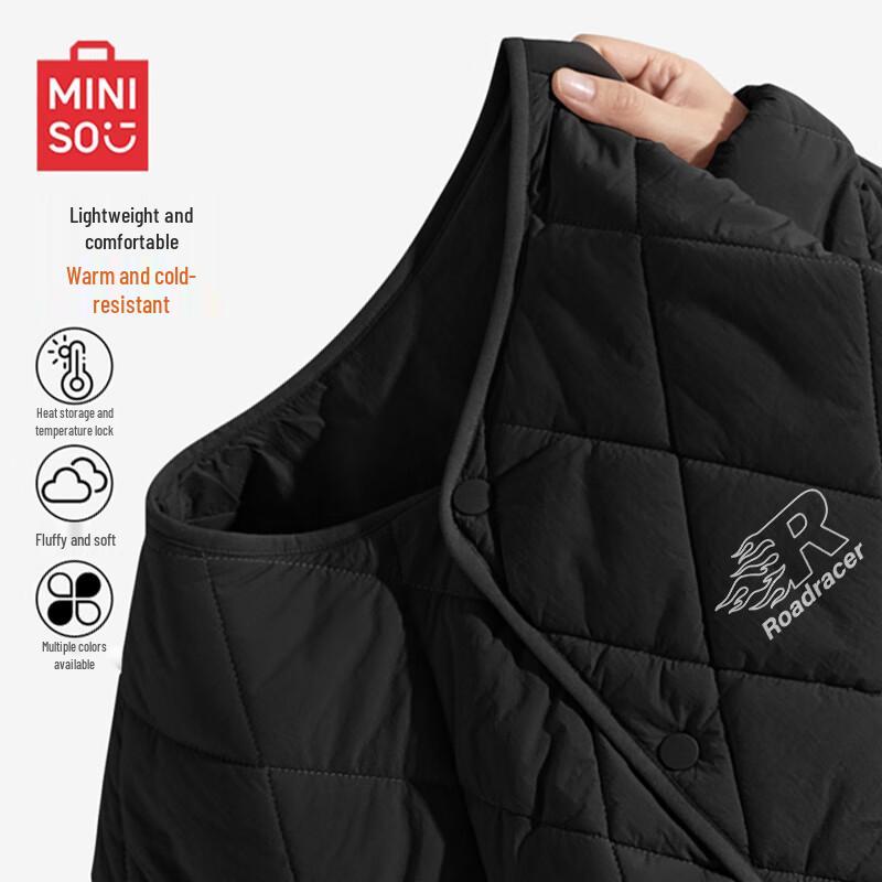 

MINISO Men s Trendy Collarless Padded Jacket L