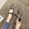 Fashion Slides Pointed Toe With Heel Women's Slippers and Ladies Sandals Casual H Sandal Summer Footwear On Promotion Easy Wears Shoes