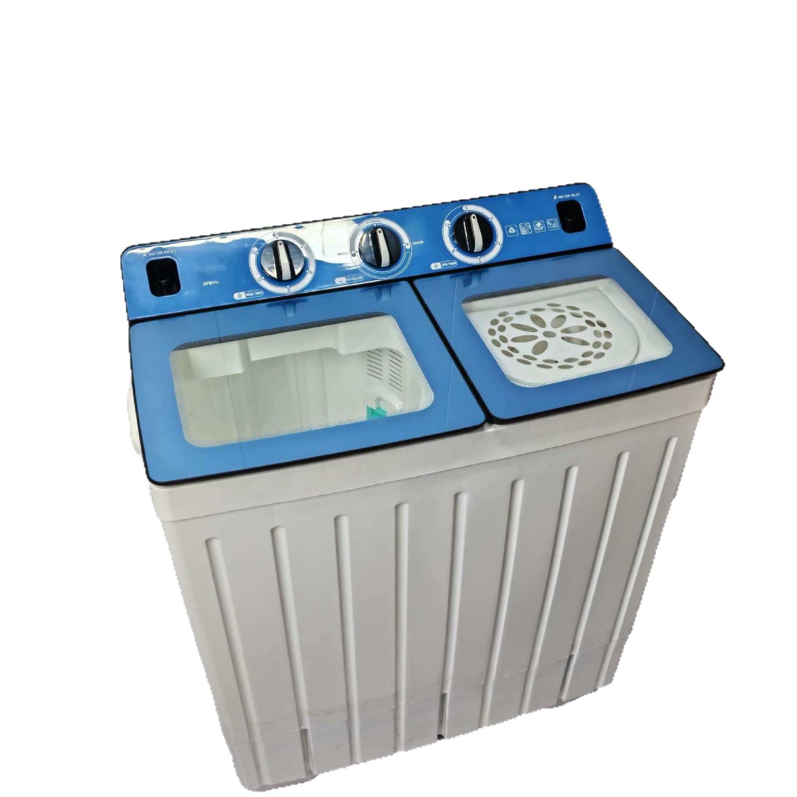 English 11kg Twin Tub Semi-Automatic Washing Machine - Large Capacity Household Double Steel Washer белый
