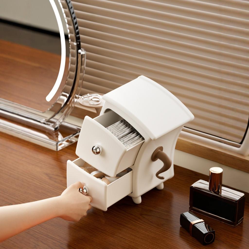 Multifunctional Jewelry Desktop Storage Box Jewelry Organizer Display Cosmetic Organisation Car key Storage DIY Christmas Gifts