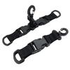 Multifunctional Backpack Hook Tactic Nylon Webbing Carabiner Quick Release Hanging Buckle Double-Split D-Shaped Keychain