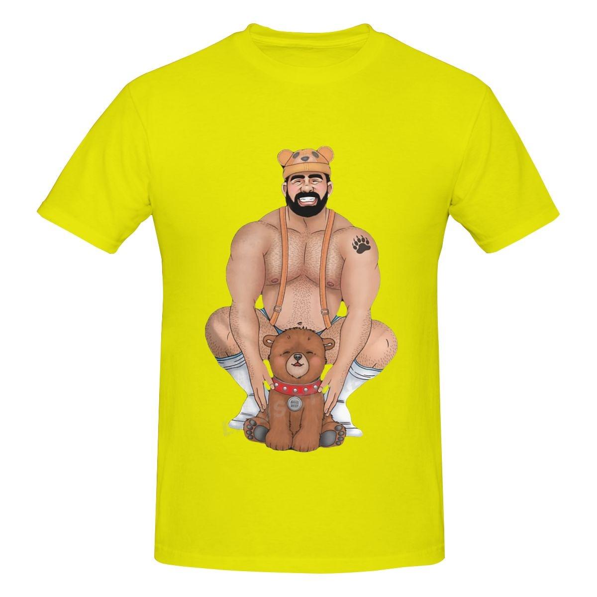 

Модна футболка Leisure Daddy Bear Barebeef Gaybear Gayart Gay Pride LGBT Футболка Harajuku Streetwear Cotton Graphics Топи Футболки 6XL