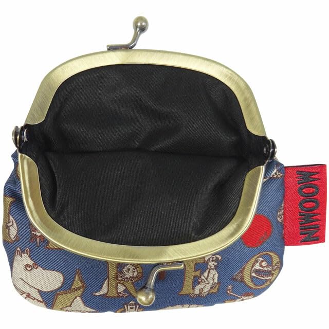 Moomin Jacquard Clasp Wallet Memories Blue