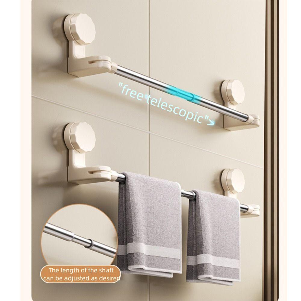 Waterproof Suction Cup Towel Rack Strong Suction Hanging Towel Holder  Kitchen