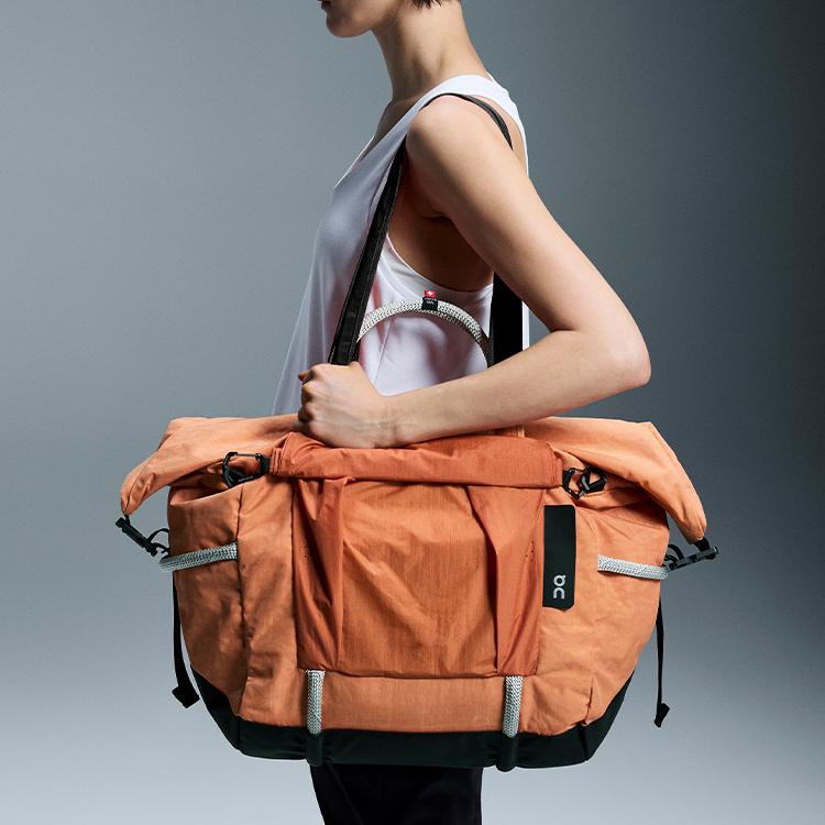 New On Recycled Material Handbag, Shoulder Bag Regular Unisex Orange 2UE10171925