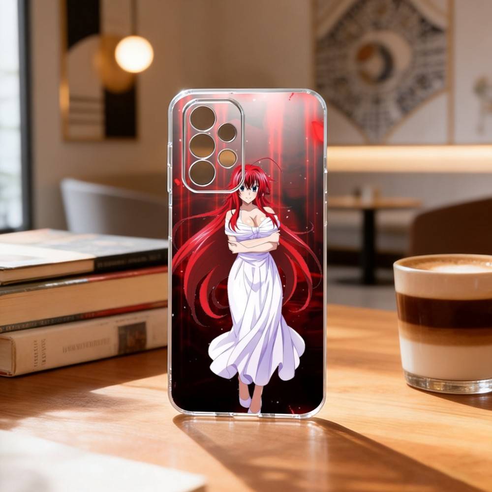 High School DxD R-Rias Gremory Phone Case For Samsung S25,S24,S21,S22,S23,S30,Ultra,S20,Plus,Fe Transparent Cover