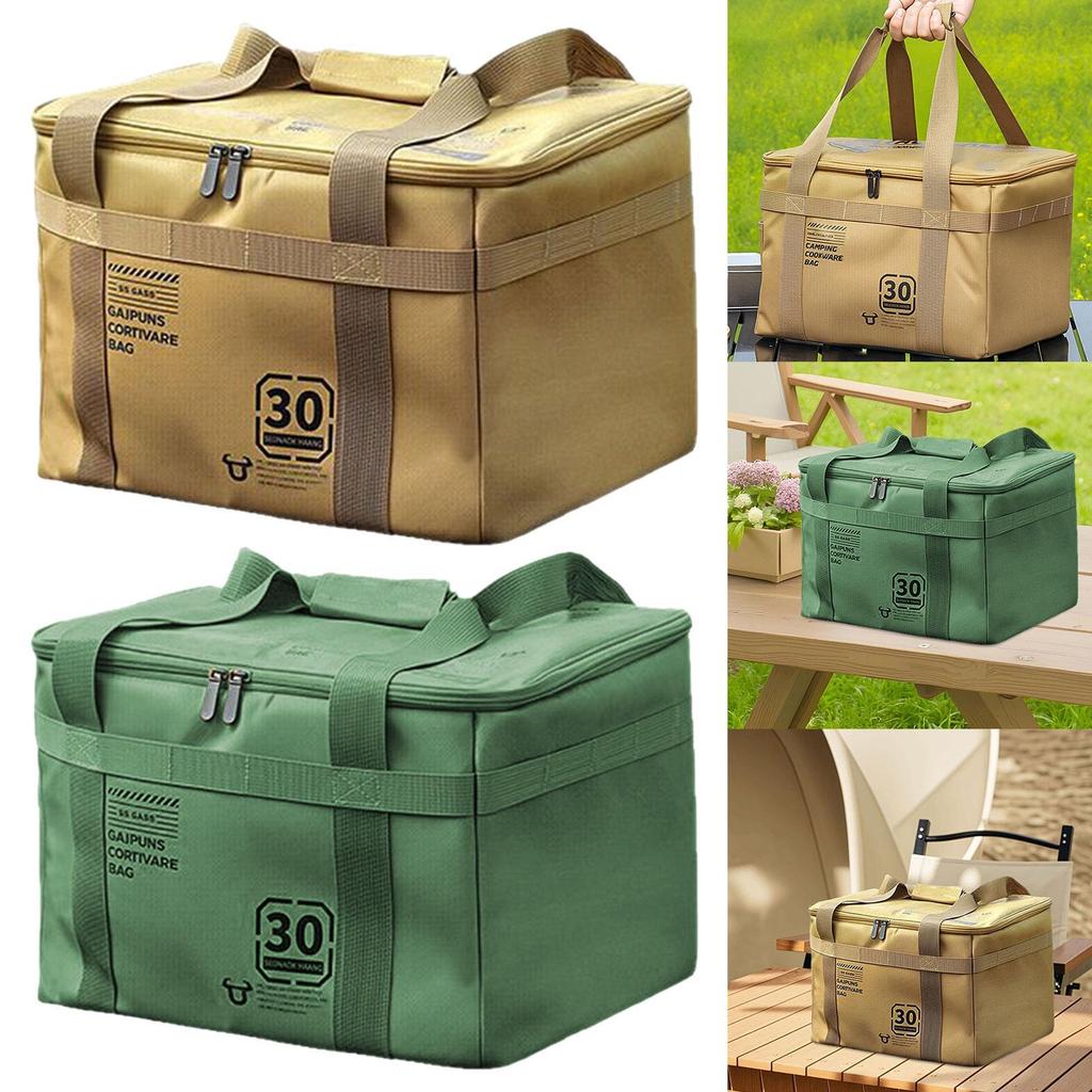 Camping Storage Bag Easy to Carry Travel Handbag Carrying Bag Trunk Organizer for Trekking Picnic Survival Backpacking Outdoor