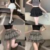 Leopard Print High Waist Mini Skirt With Pleated Design For Summer Fashion