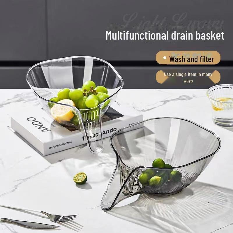 Nahtloser multifunktionaler Spülkorb – Nass-/Trockenfilter und Gemüsewaschständer