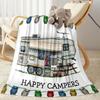 Camper Life Adventure Blankets Are Suitable for Living Rooms,making Them an Ideal Choice for Outdoor Travel and Gifts.