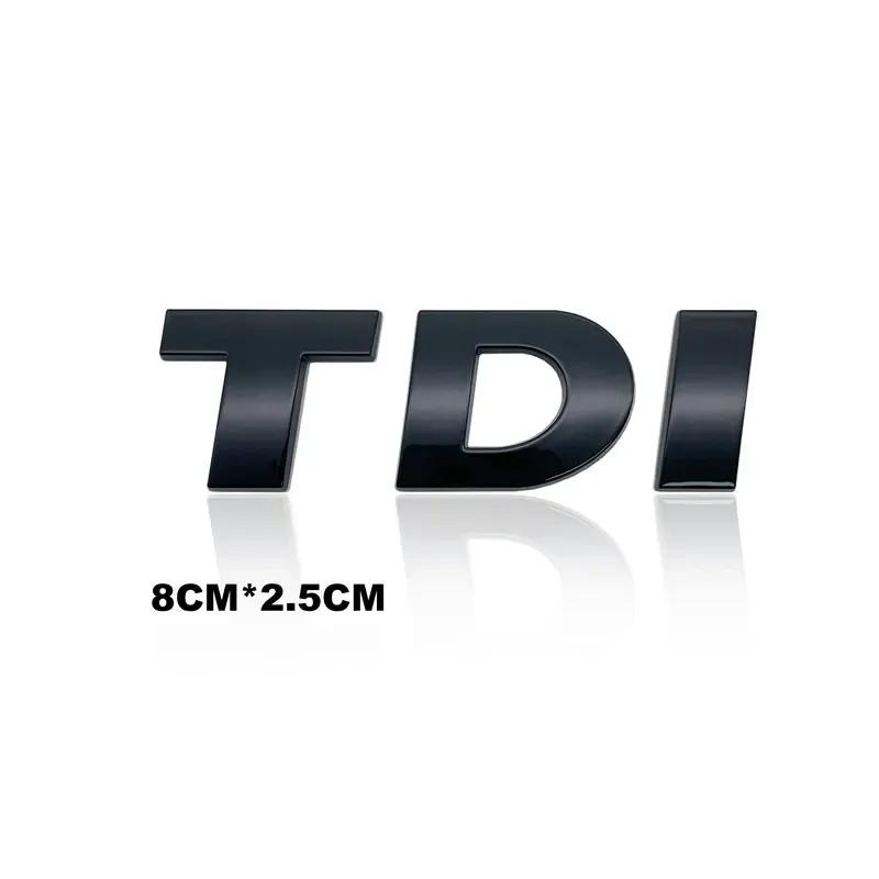 SVLHP1 ABS Electroplated Car Sticker V6 V8 Emblem Tail Badge Decal For VW Touareg TDI Car Accessories