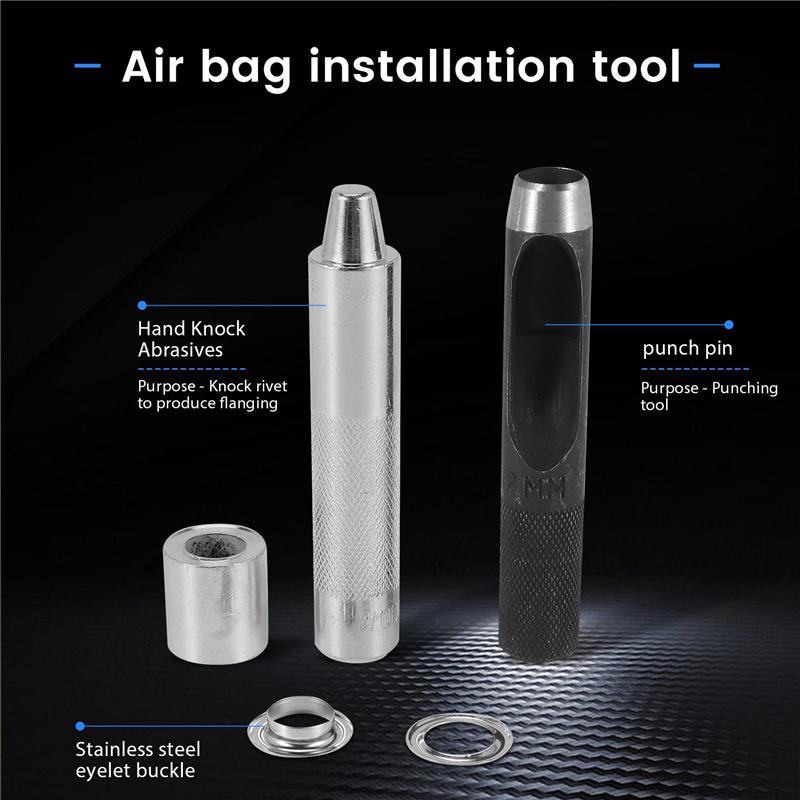 A20F-Grommet Tool Kit, Grommet Setting Tool 100 Sets Grommets Eyelets (1/2 Inch Diameter) Eyelets And Eyelet Punch Die Tool