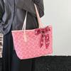 Reusable Women Tote Bag Large Capacity Bridal Shoulder Bag Traditional Red Envelope  Baby Shower