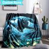 Custom Name Blanket Alien Ornate Frame Blanket Bedding Blanket for Travel, Camping, Living Rooms, Offices, Sofas, Fan Christmas gift