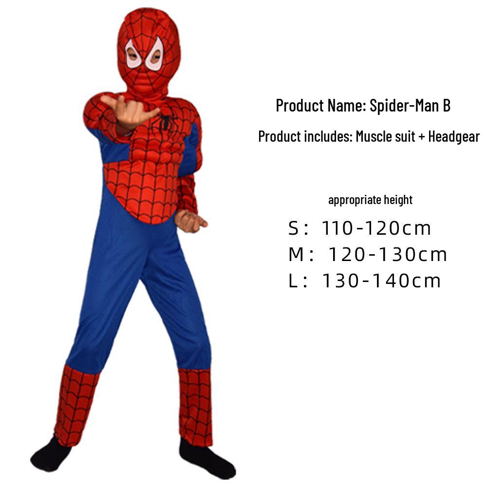Avengers Wolverine Thor Deadpool Captain America Kids Superhero Muscle Suit Costume