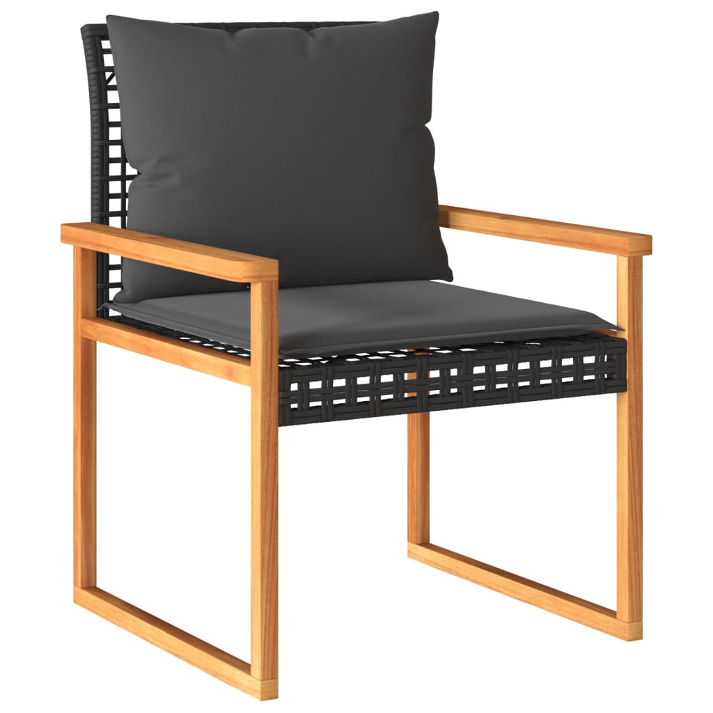 Vidaxl 4-Piece Lounge Set With Cushions, Poly Rattan