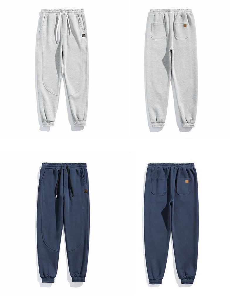 Men's Casual Loose Fit Jogger Pants - Spring/Autumn Fleece