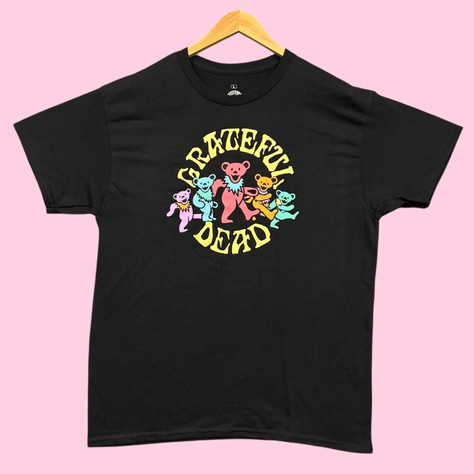 The Grateful Dead Dancing Bear Rock Band Tee L XL