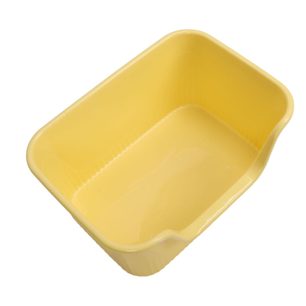 Large Cat Litter Box High Sides Anti Splashing Easy To Clean Simple Look Open Cat Litter Box for