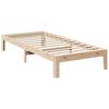 Solid Wood Bed Frame Without Mattress 90 X 200 Cm Pine Wood