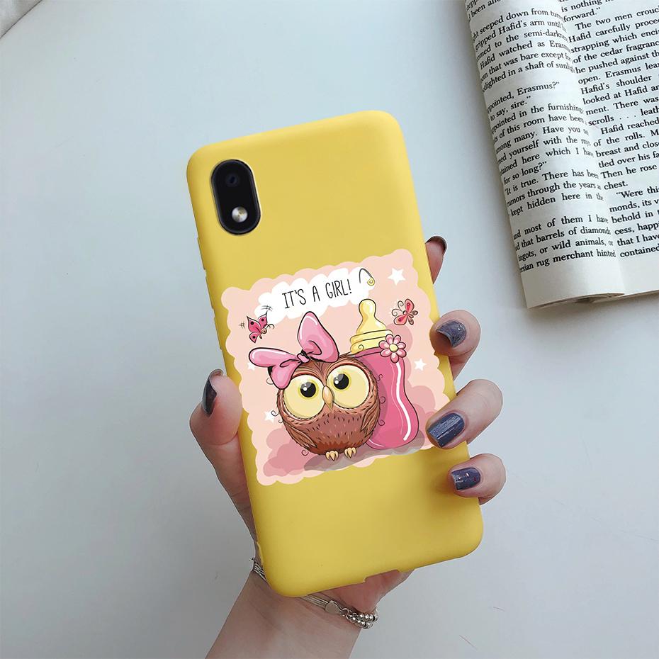 For Samsung Galaxy A01 Core Cases Silicon Back Cover Soft Sunflower Phone Case For Samsung A01 Core SM-A013 a 01 M01 Core Case