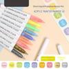 Acrylfarbe Marker Set 9 Stück 9 Farben Direkte Flüssigkeit Schnell Trocknend Wasserdicht für DIY Outdoor Graffiti Innen Heimdekoration Basteln