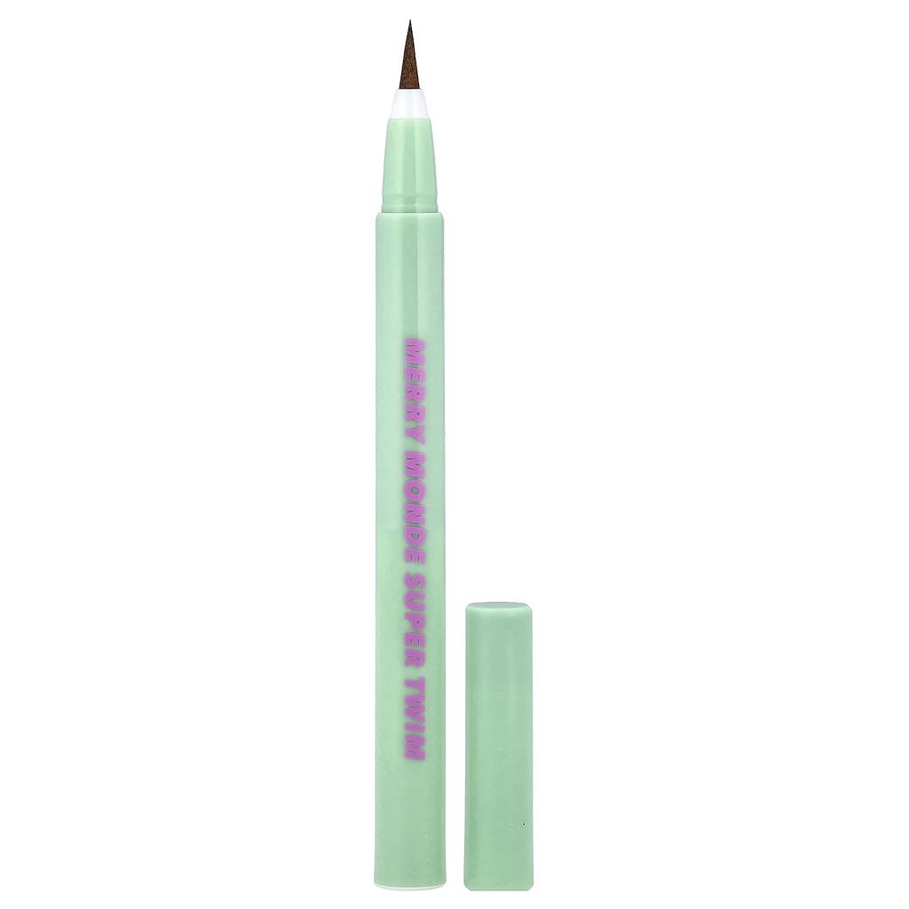 Merrymonde, Super Twinm Pen Eyeliner, 03 Light Brown, 0.5ml (0.02fl oz)