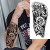 1 Sheet Full Arm Temporary Tattoos For Women Adults Men Spartan Warrior Realistic Fake Knight God Zeus Tattoo Sticker Fashion