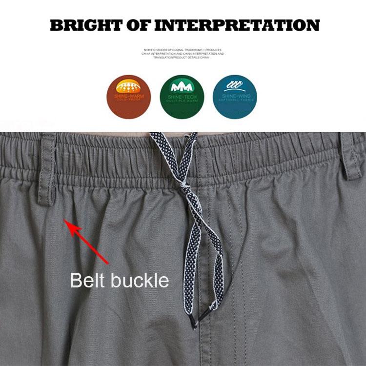 Middle-aged and Old Men's Shorts, Summer Men's Cotton Five-Points Pants, Father's Beach Pants, Large Old Male Casual Pants