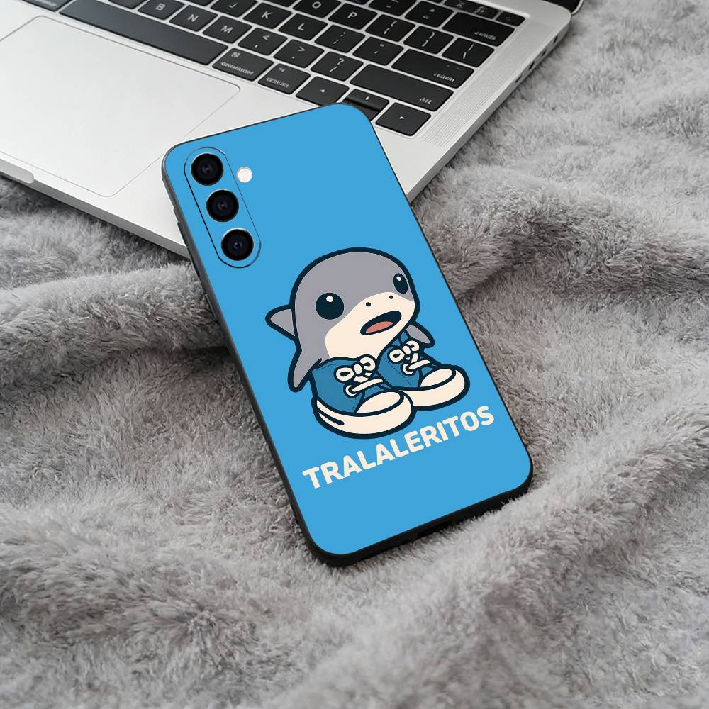 

Brainrot Tralalero Phone Case For Samsung Galaxy A73,A71 A72,A70,A53,A52,A51,Soft Silicone Black Cover Samsung a30 a20
