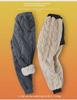 Men’s Winter Lambskin Pants with Velvet Lining - Thick, Warm, Casual, and Loose Fit Trousers.